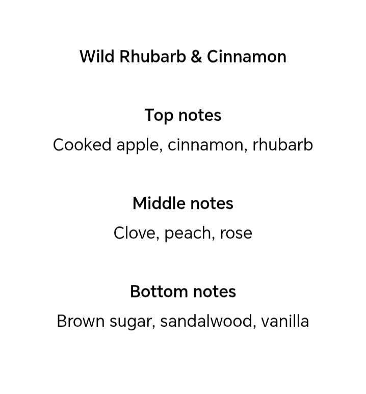Wild Rhubarb & Cinnamon Wax Melts