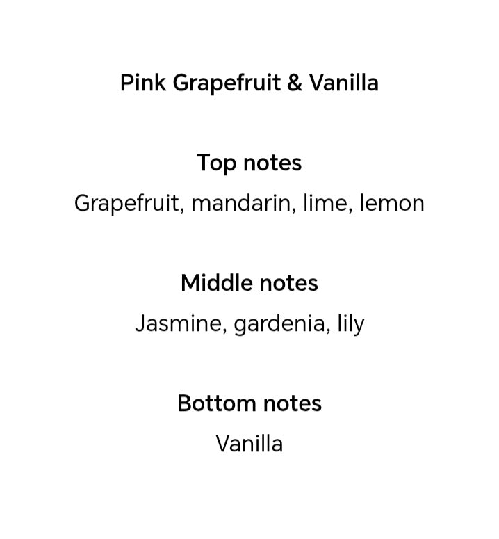Pink Grapefruit & Vanilla